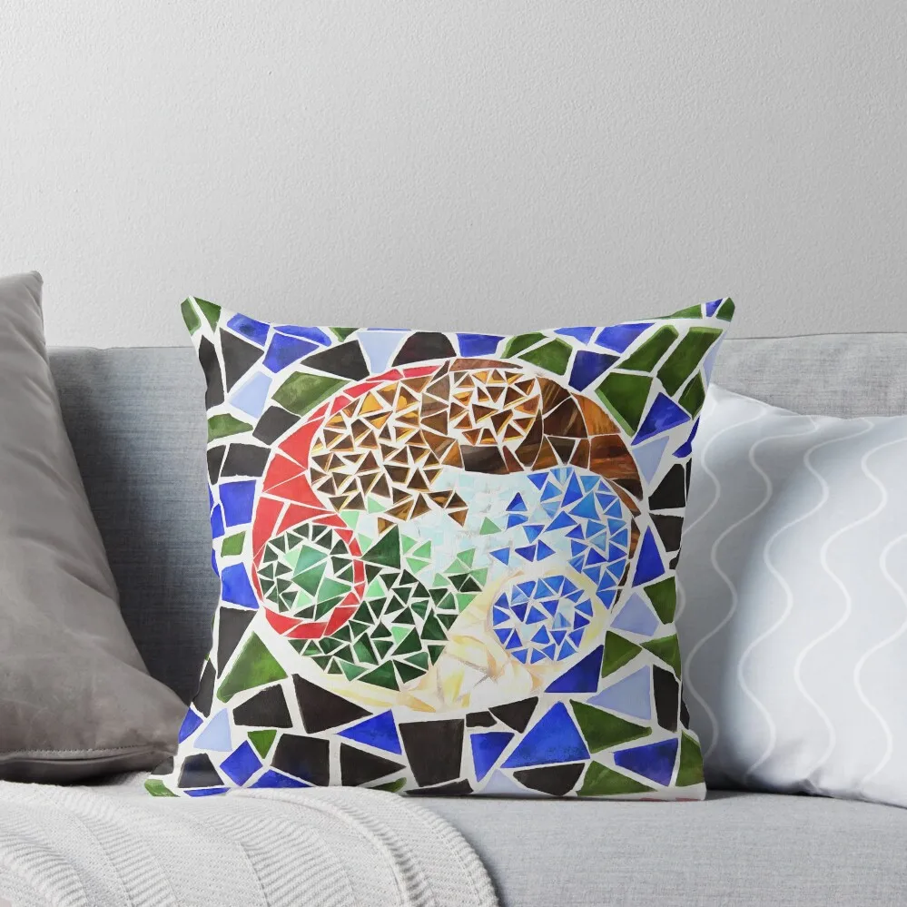 

Gaudi Barselona mosaic Throw Pillow sleeping pillows Decorative Cover For Living Room luxury covers Cushion Child pillow