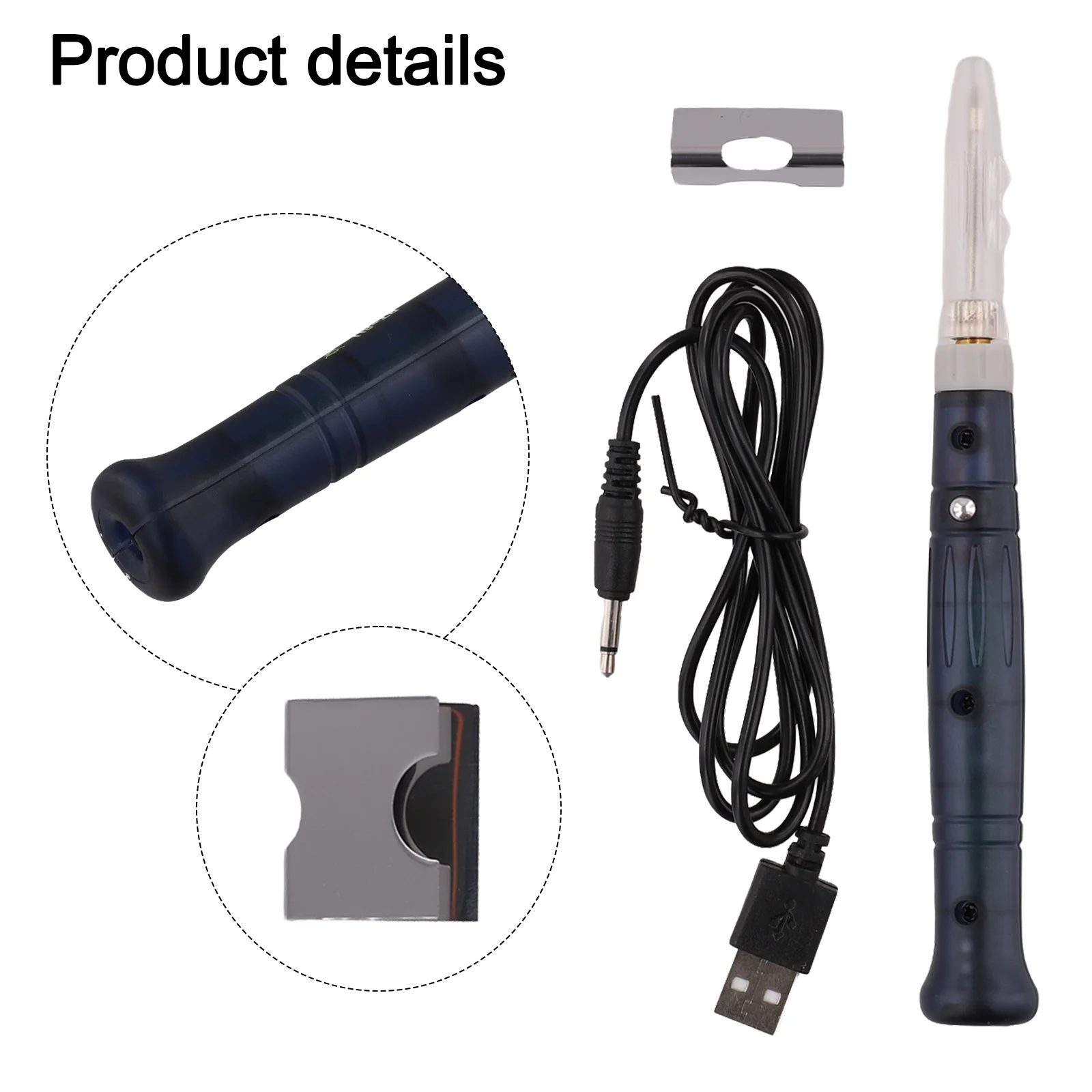 

Портативный электрический паяльник для хобби-электроники, с кнопочным управлением, 215x72x23 мм