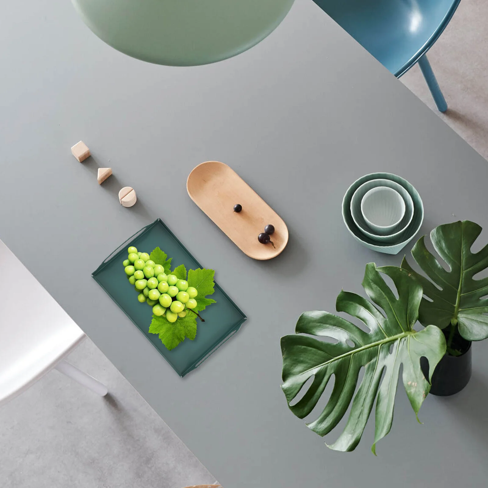 

Metal Serving Decorative Storage For Snacks Tea Cups Jewelry Appetizers Iron Rectangular Tray Coffee Table Tray Home Restaurant