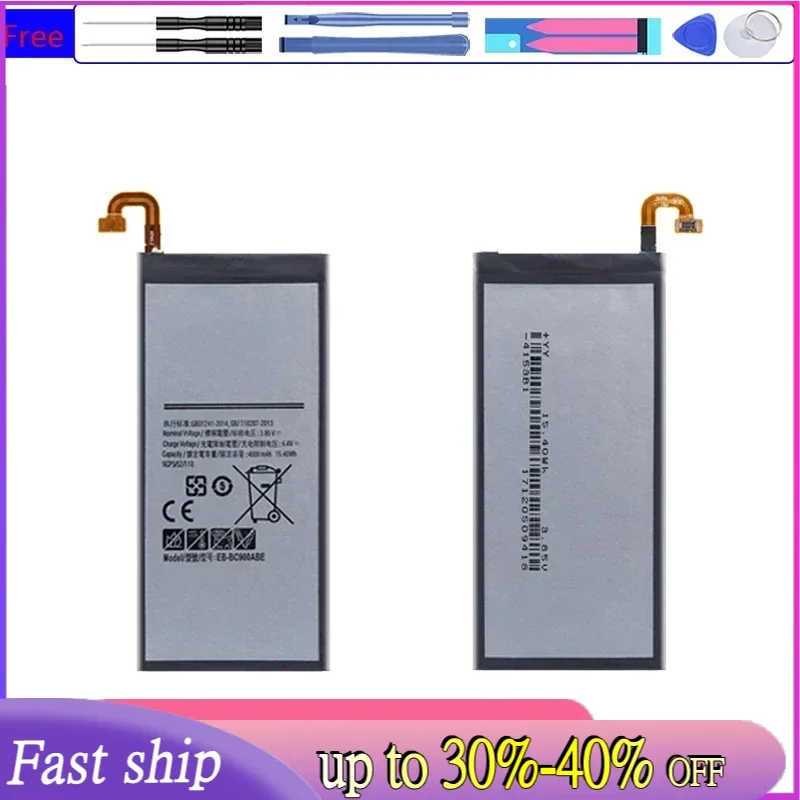 4000Mah Replacement Battery EB-BC900ABE For Samsung Galaxy C9pro C9 Pro Duos SM-C9000 SM-C9008 SM-C900F SM-C900Y