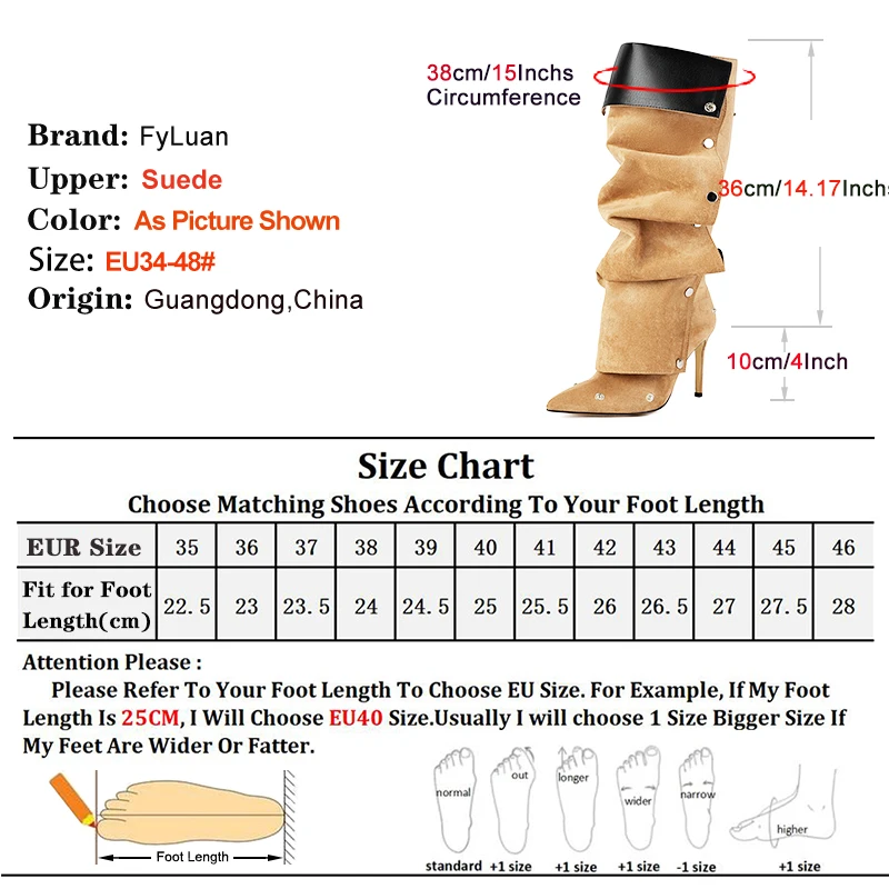 Sepatu Bot Runcing Musim Gugur Musim Dingin Stiletto 10CM Sepatu Wanita Modis Sepatu Bot Setinggi Lutut Merah Hak Tinggi Tipis Model Eropa dan Amerika