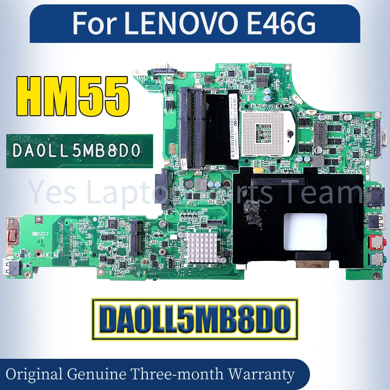 

DA0LL5MB8D0 для LENOVO E46G, материнская плата для ноутбука HM55, материнская плата для ноутбука, 100% тестирование