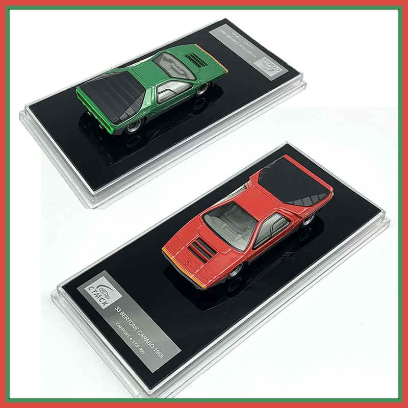 

Diecast 1:64 Scale Alloy ROMEO 33 BERTONE CARABO 1968 Car Model Static Collection Decorated Holiday Gifts Toys
