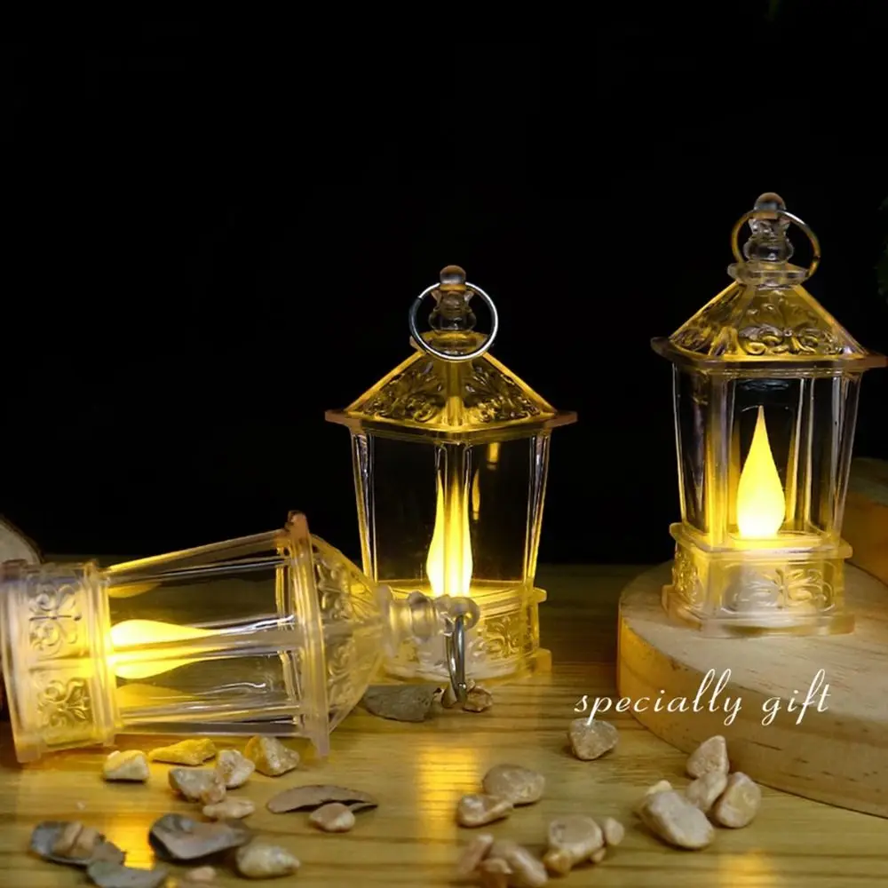Portable Night Light Electronic Candle Light Props Warm White LED Crystal Lamp European style Atmosphere Bedroom