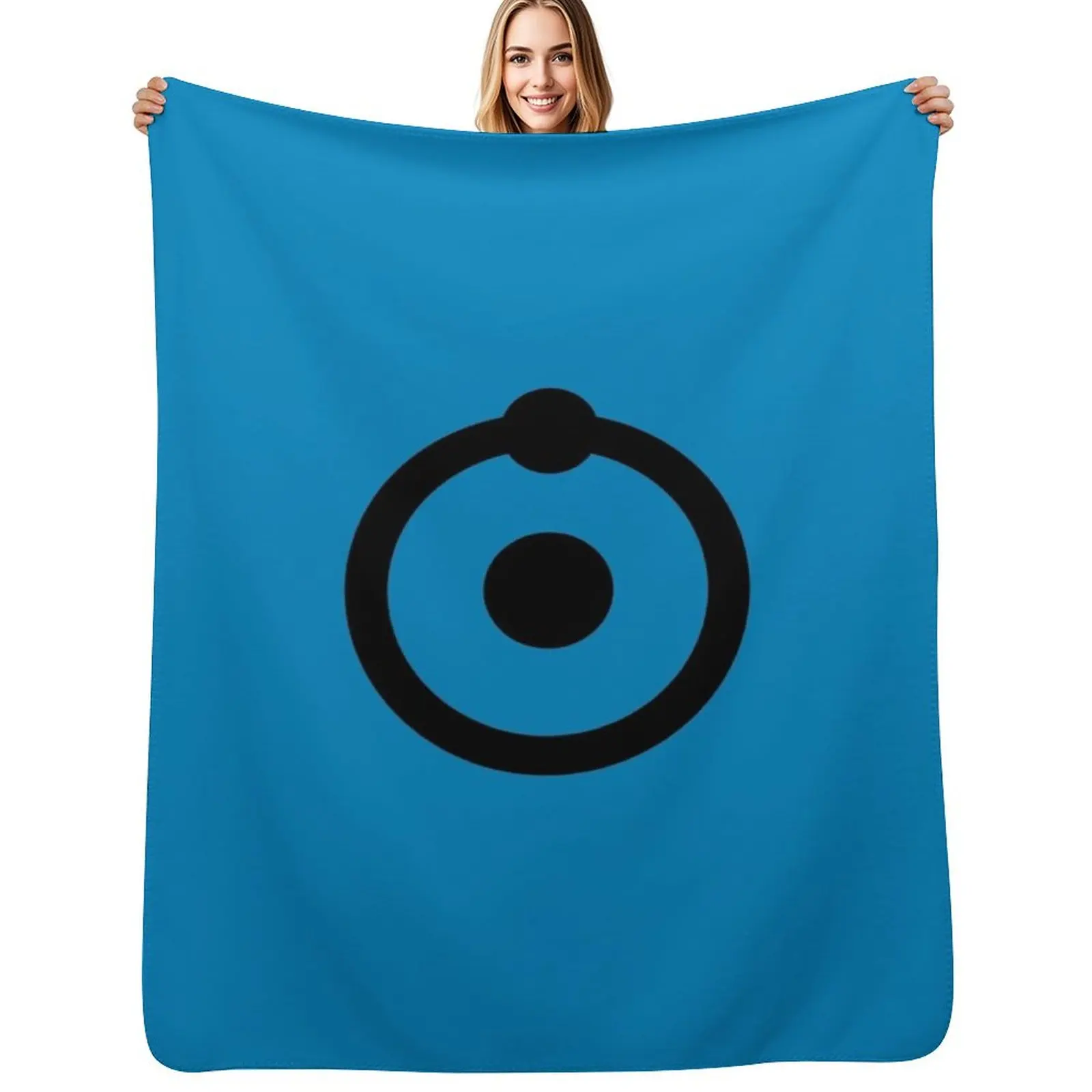 

Doctor Manhattan Hydrogen Atom Symbol Throw Blanket Soft Bedroom Blanket for Night Sleeping