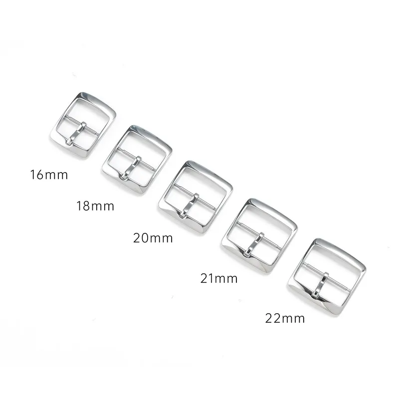 316 Stainless Steel Watch Clasp Pin Buckle Metal Clasp Watchband Repair Accessories 16mm 18mm 20mm 22mm 24mm
