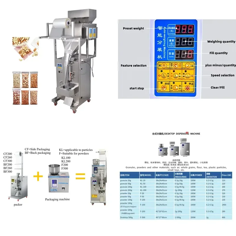 CohoMachine Commercial automatic multifunctional packing machine Batan wood kernel packing machine precise quantitative