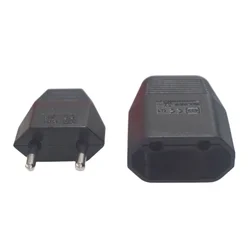 Male/Female 2.5A EU Wiring Plug Socket Extension Power Cable Connector Female Male 2 Pole EU Power Cord Electric Plug Converter