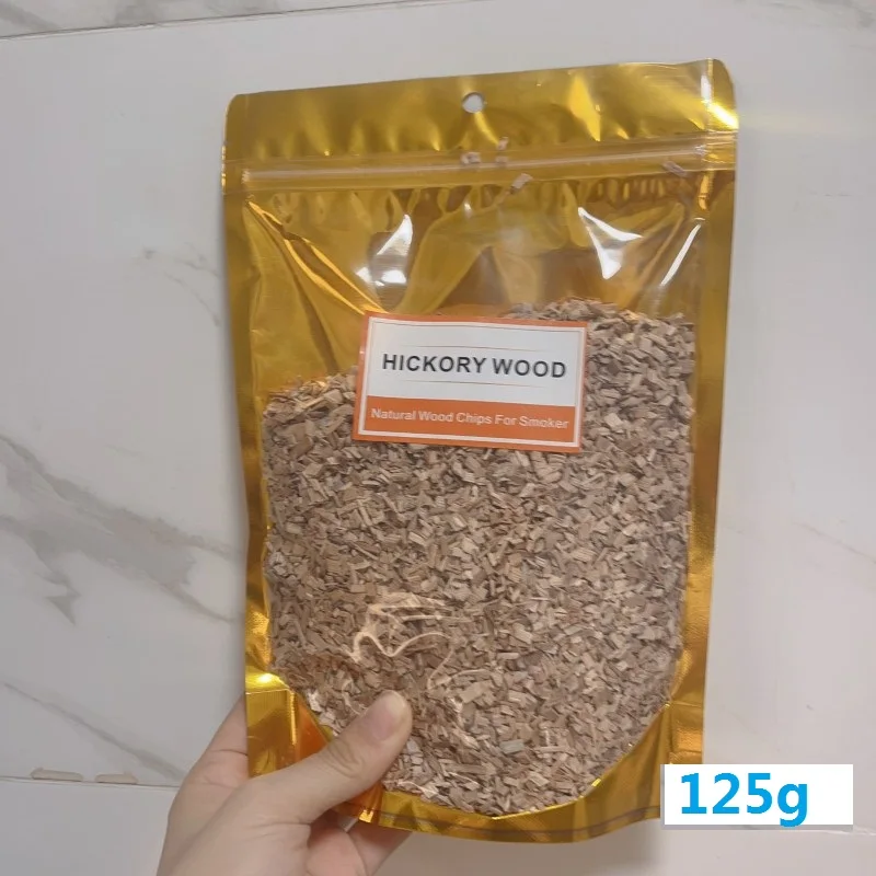 BBO+1 125 g-500 g BBQ-Holzspäne, Grillzubehör, Erle, Kirsche, Buche, Birnenchip, natürliche Holzstämme für Rauchpistole, Kaltrauchergenerator 9