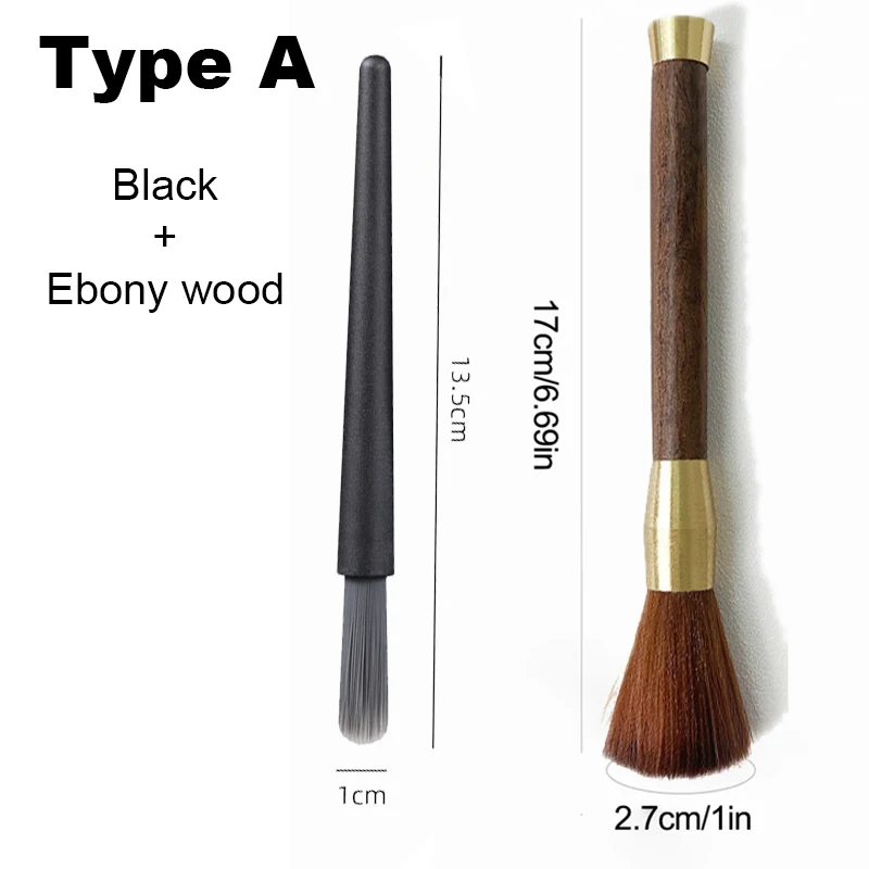Kaffee Pinsel Mühle Reinigung Werkzeug Pulver Reinigung Hause Kaffee Pinsel Set Entfernen Kaffee Rückstände ABS/Holzgriff Espresso Pinsel