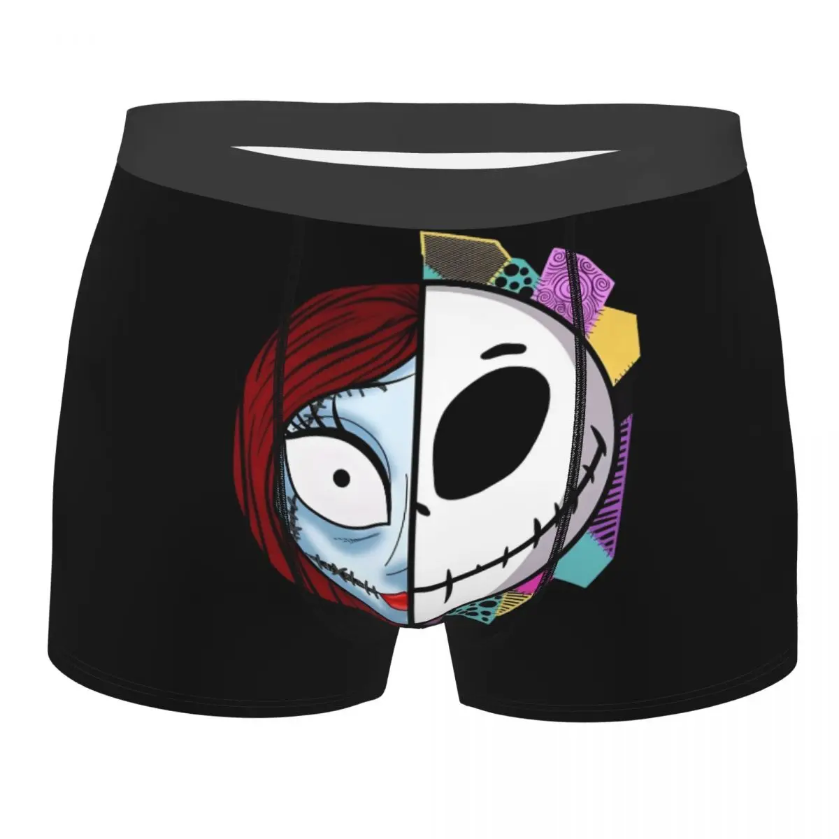 

Новинка на заказ, боксеры Джека Скеллингтона, шорты, мужские трусы, дышащие трусы «Кошмар перед Рождеством», нижнее белье