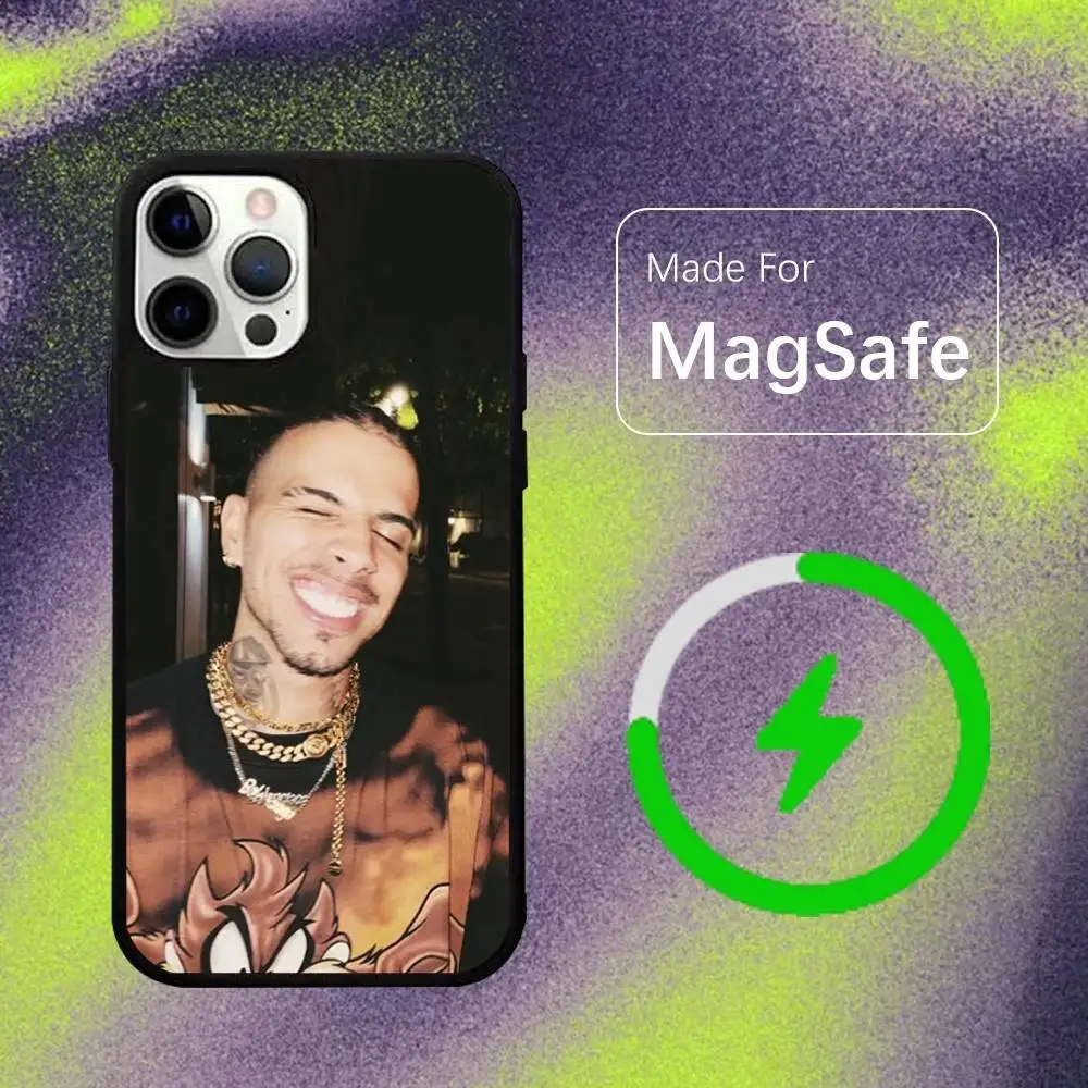 R-Rauw A-Alejandro Rapper For Magsafe Wireless Charger Case For iPhone 15,16,17,13,14,11,12,Pro,Max,Plus,E,Air,Mini Cover