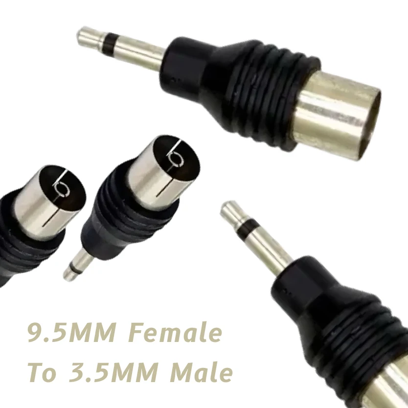 IEC COAXIAL Connector 3.5MM Mono Plug Adapter Female Jack for TV Aerial Antenna