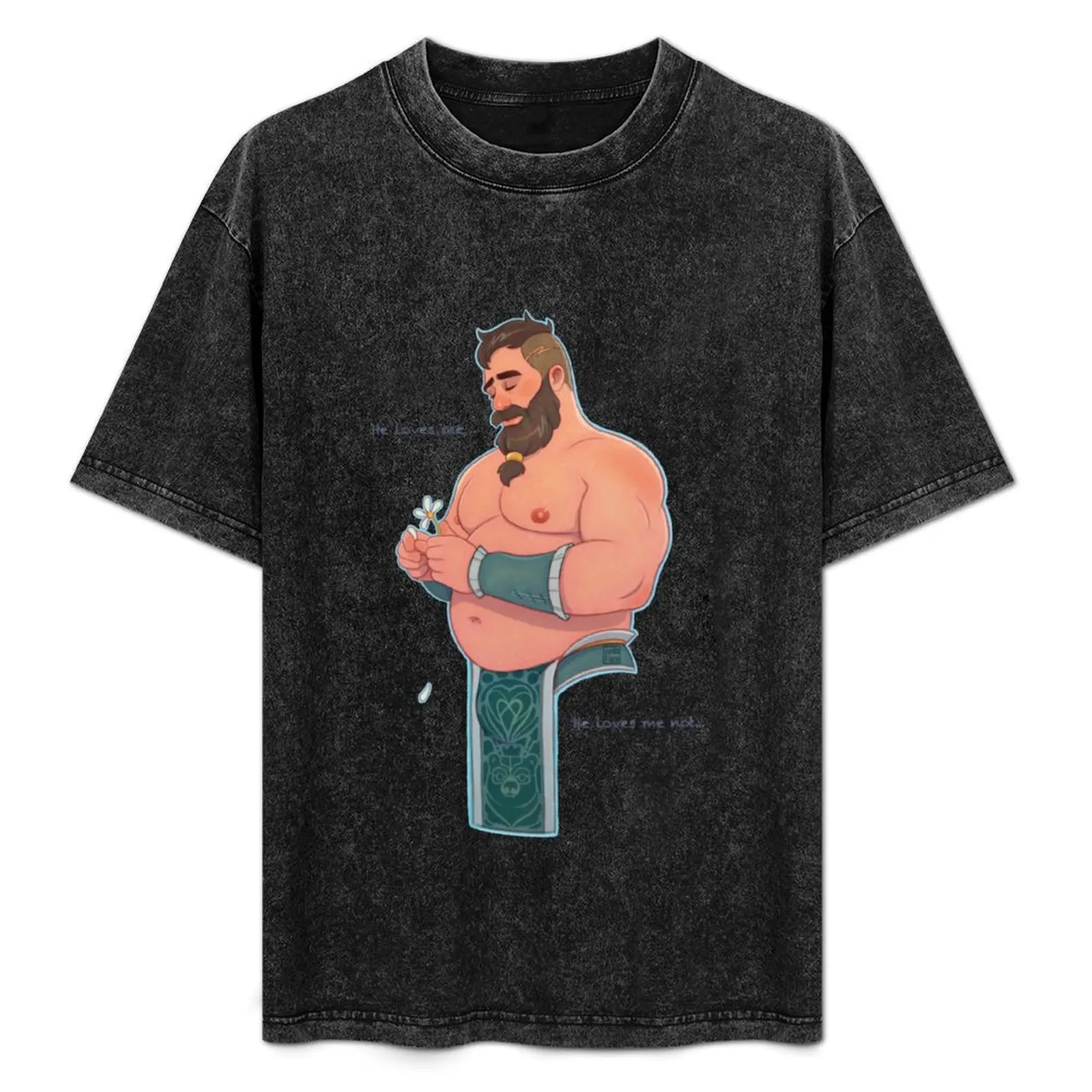 

He Loves Me, He Loves Me Not T-Shirt Stretch Fabric Comfort T-Shirt