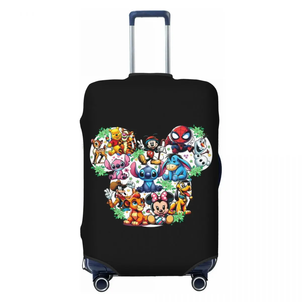

Custom Mickey Mouse Anime Cartoon Suitcase Cover Elastic Luggage Protective Covers for 18-32 inch
