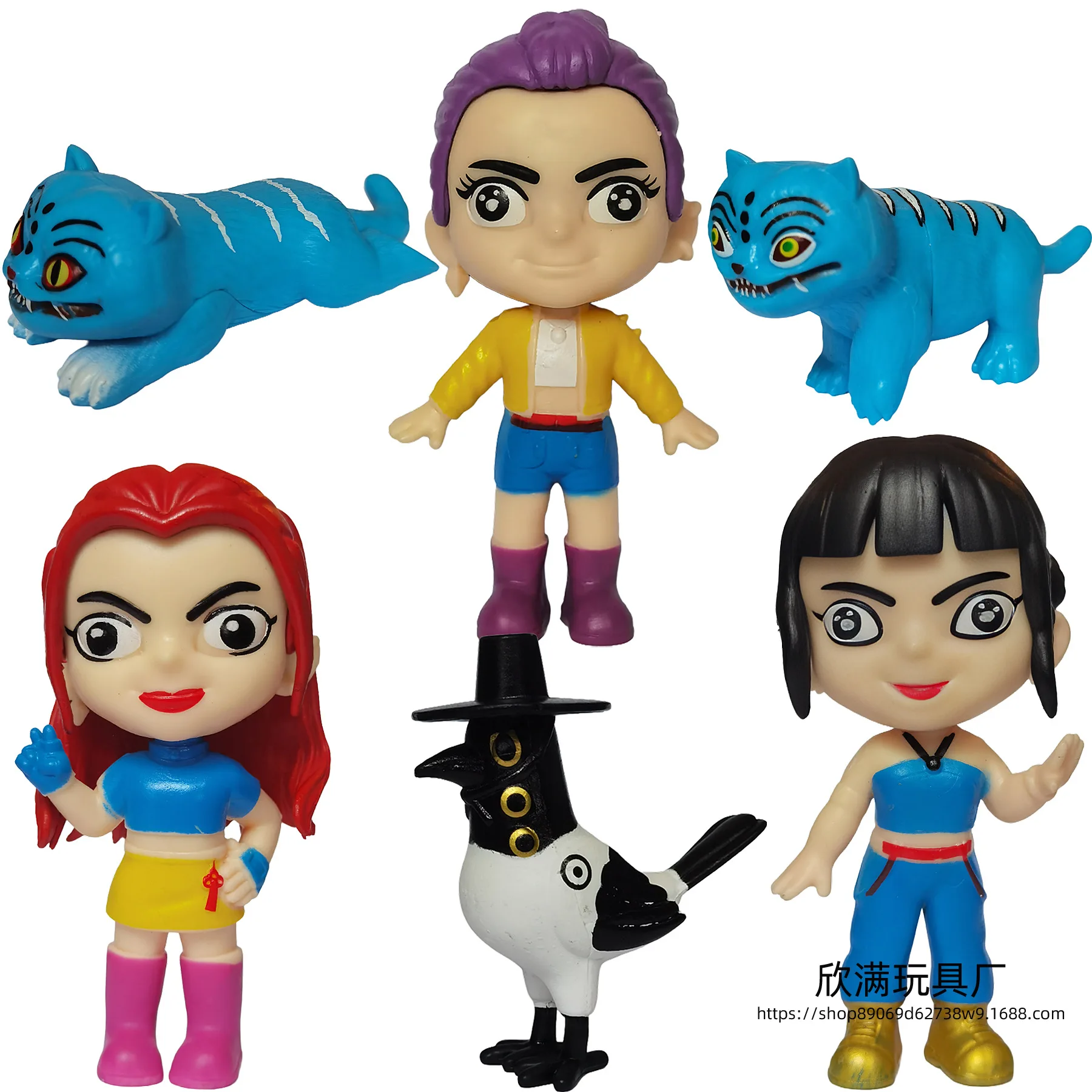 

Kpop Demon Hunters Anime Figure Toys Cute PVC Movable Joints Action Figure Model Dolls Kids Birthday Decoration Toy Gifts