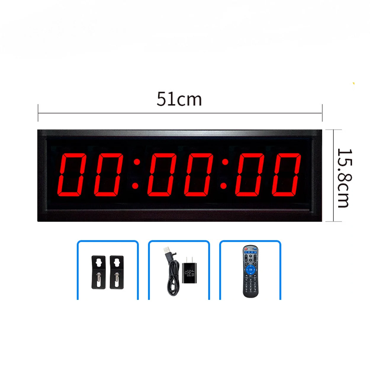 Competition Count Down Timer Exam Large Screen, Track and Field, Marathon, Custom LED Electronic Stopwatch, 3 in, 6 Digits