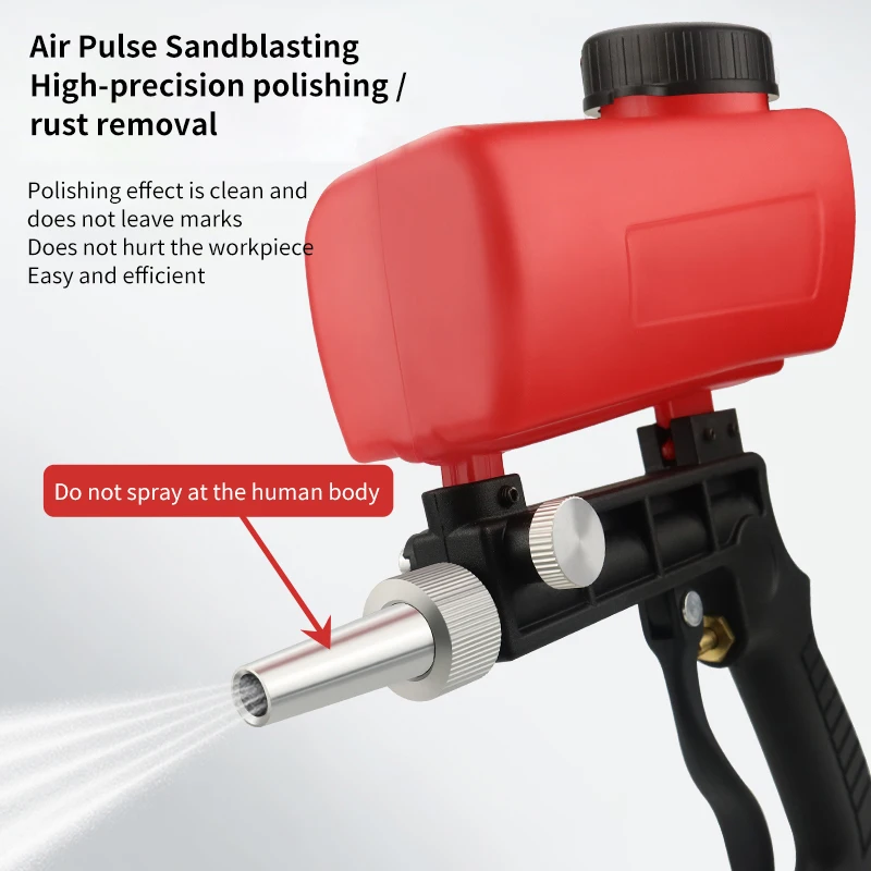 Adjustable Sandblasting Gun Portable Sand Blaster Sand Blasting Machine Mini Gravity Sandblasting Gun