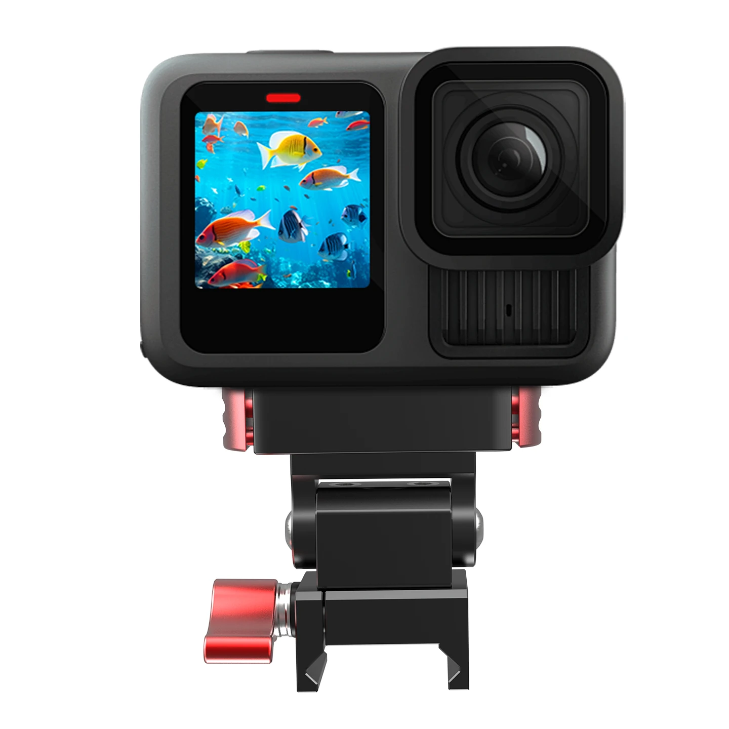 360° Schwenkbarer Kugelkopf mit NATO-Klemme und Schnellverschluss für Action-Kameras wie GoPro13, DJI Osmo 360, Insta360 X6, Ace Pro2, RS Gimbal-Halterung – Detail 22