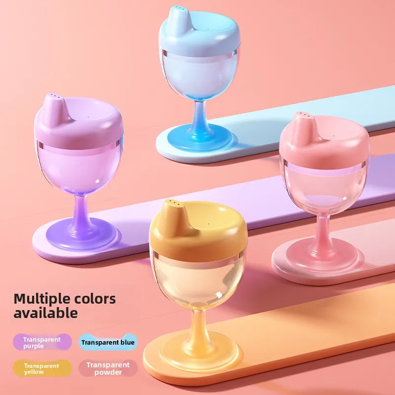 Baby Anti-Fall Training Cup | Toddler Goblet-Style Juice/Milk Cup. Safe, shatterproof material, cute design. BPA-free