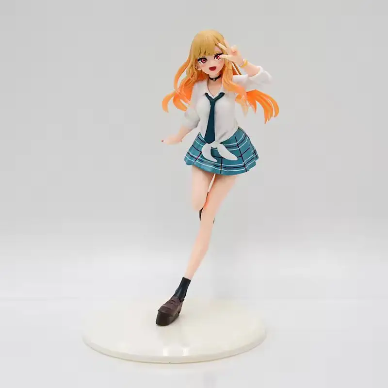 Figurine d'action Anime Kitagawa Marin 18cm, uniforme mignon pour fille, modèle de Pose debout, ornement de bureau, jouet de collection pour enfant, cadeau