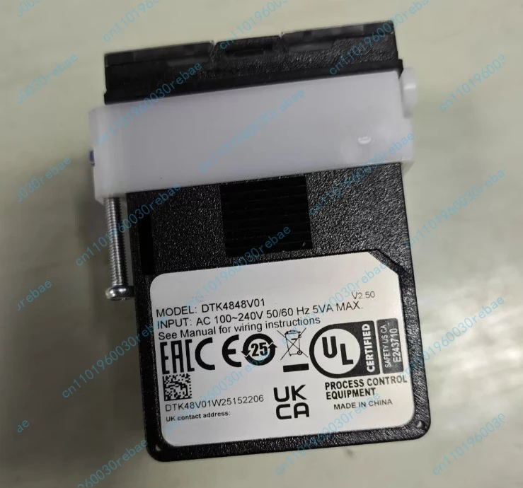 Accessories 1pcs thermostat dtk4848v01, input voltage ac100-240v, 50/60hz, power consumption 5va.