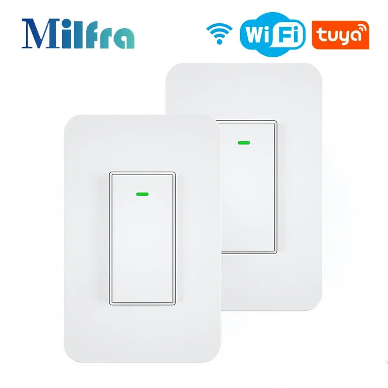 3 Way US Smart Wifi Light Switch Button Tuya Smart Home Wireless Lamp Switches SmartLife Voice Control Apply For Stairs Bedroom