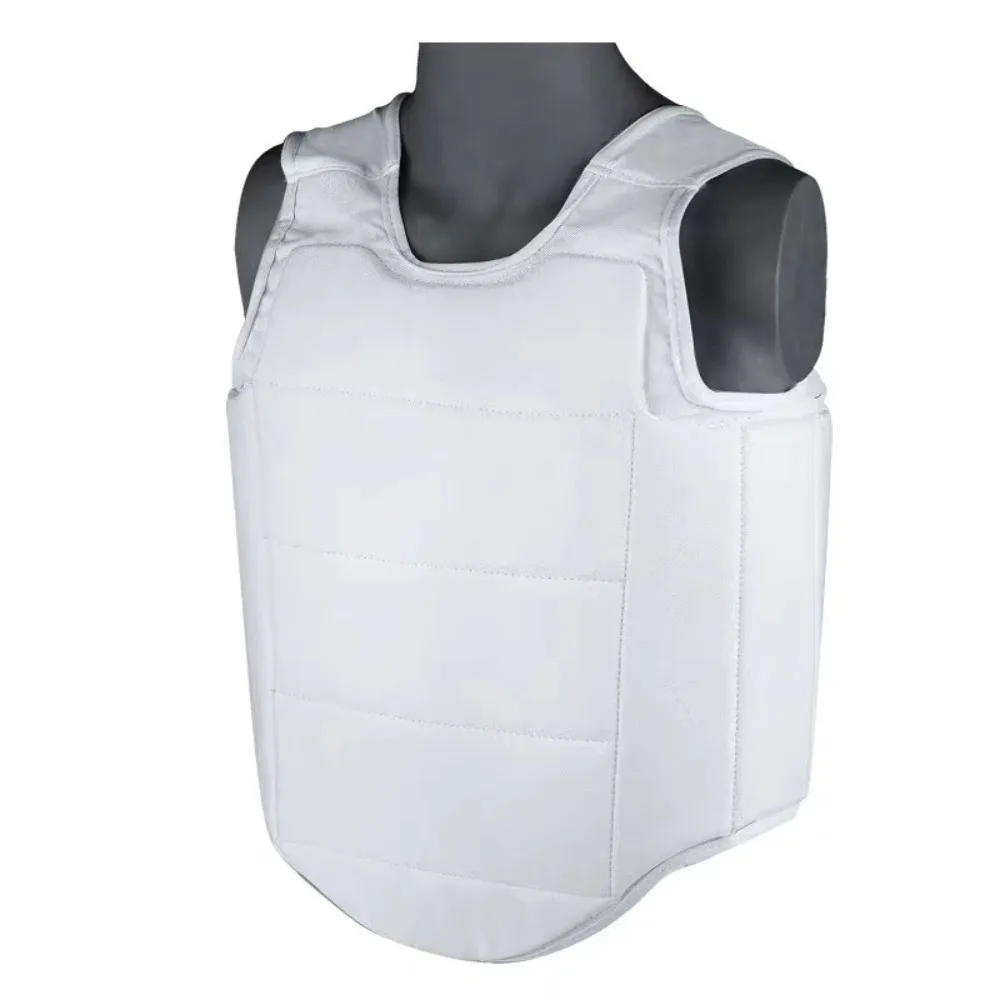 Adjustable Taekwondo Protector Vest Heavy Punching Training Uniform Taekwondo Chest Guard Body Protector Vest Shield