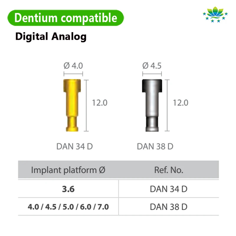 For Dentium Digital Analog for 3D Printing Lab Exocad Compatible Dental Scan Body Titanium OEM Available Factory Direct Sale
