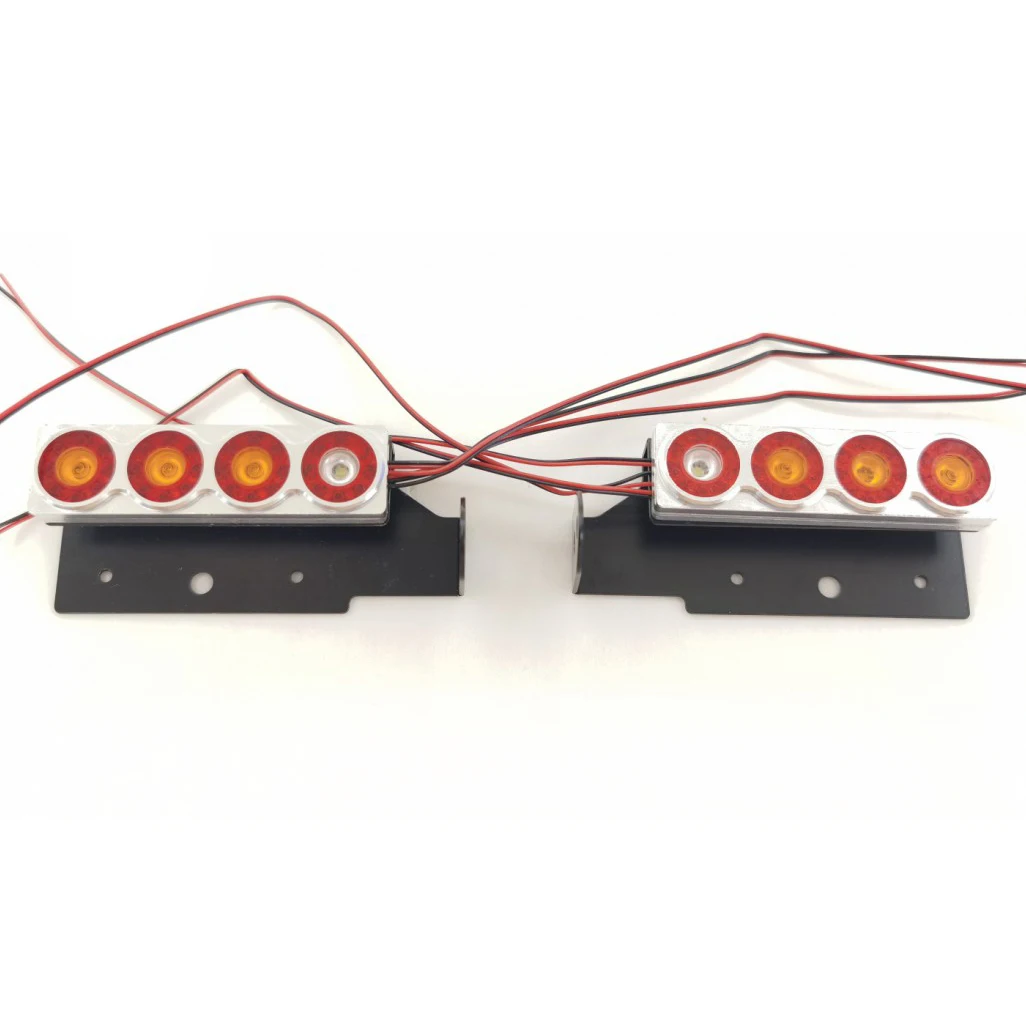 RC Tail Lamp LED Rearlights For 1/14 LESU Remote Control Tractor Tamiyaya R620 3363 56352 Cars Spare Parts TH20059