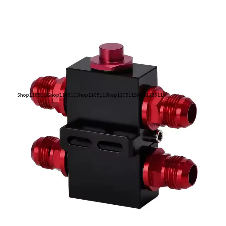 Oil Cooler Thermostat Sandwich Plate Filter Engine Transmission Oil Cooling Adapter 10AN Inline Fluid Control Bypass