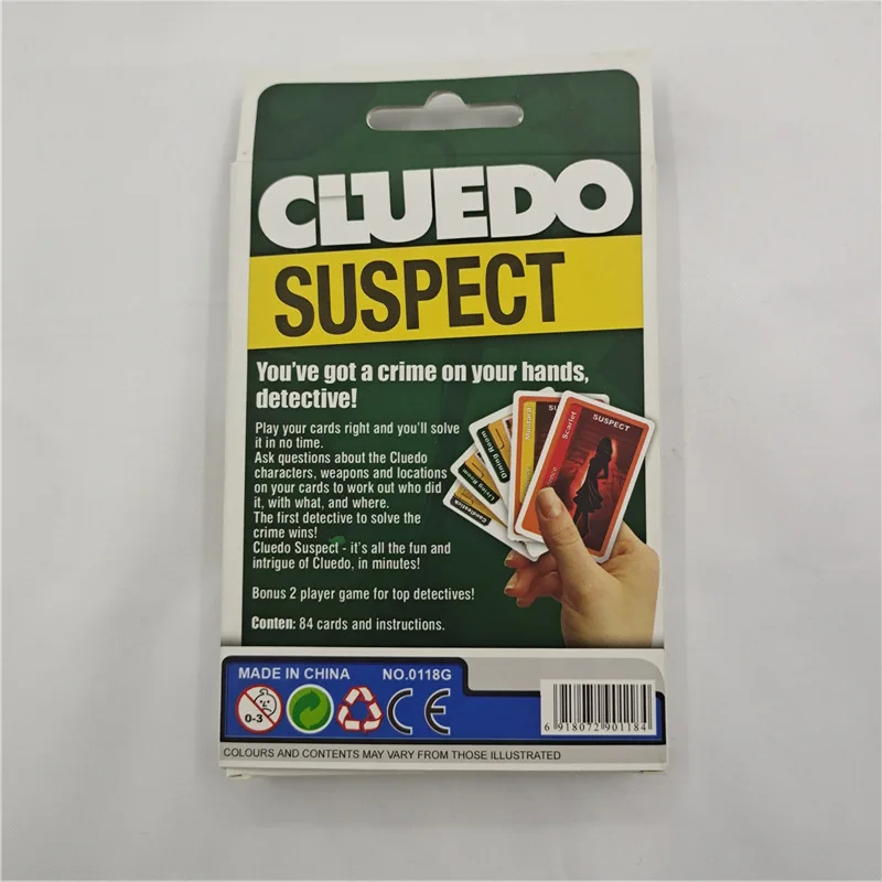 Cluedo Card Game Classic Mystery Game Entertainment Multiplayer Interactieve Kaarten