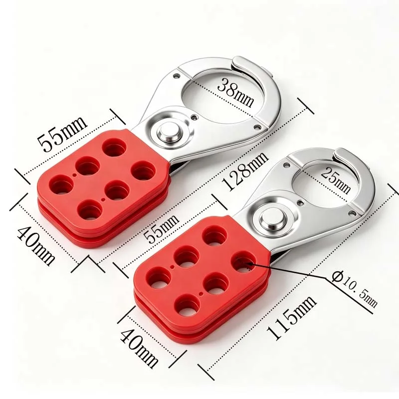 Safety Claw Slot Six-link Lock Steel Safety Catch Hook Assembly 6-hole Row Lock Multi-person Management Lockout