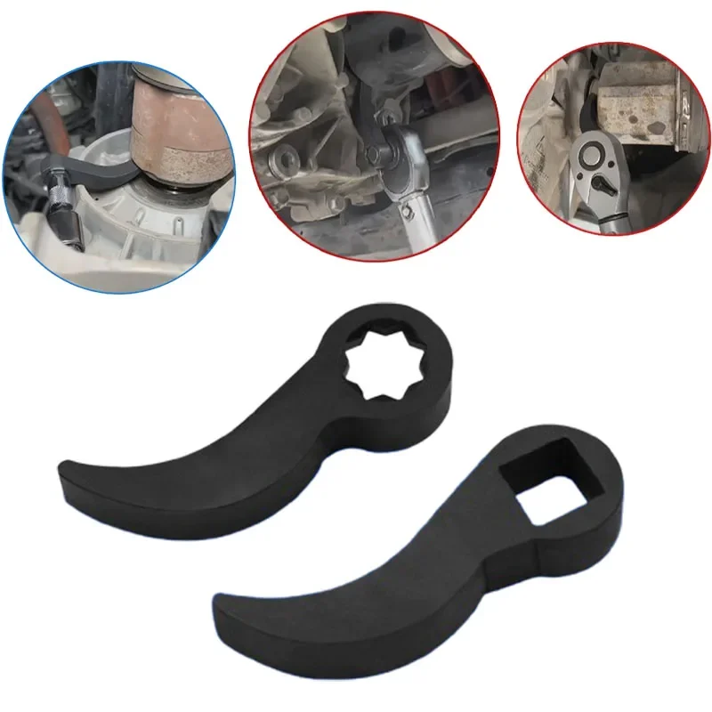 

Angle Type Half Axle Disassembly Tool 1/2" 3/8" Drive Pry Bar Wrench Adapter for Half Shaft Removal Crowbar Adapter