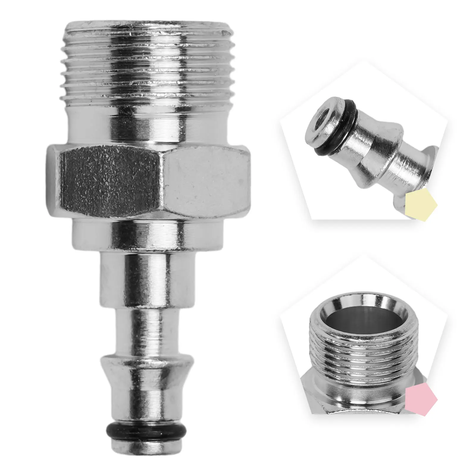 Efficient For M14 M22 Pressure Washer Adapter for LAVOR Units with Metal Build and Quick Disconnect for Tool Changes
