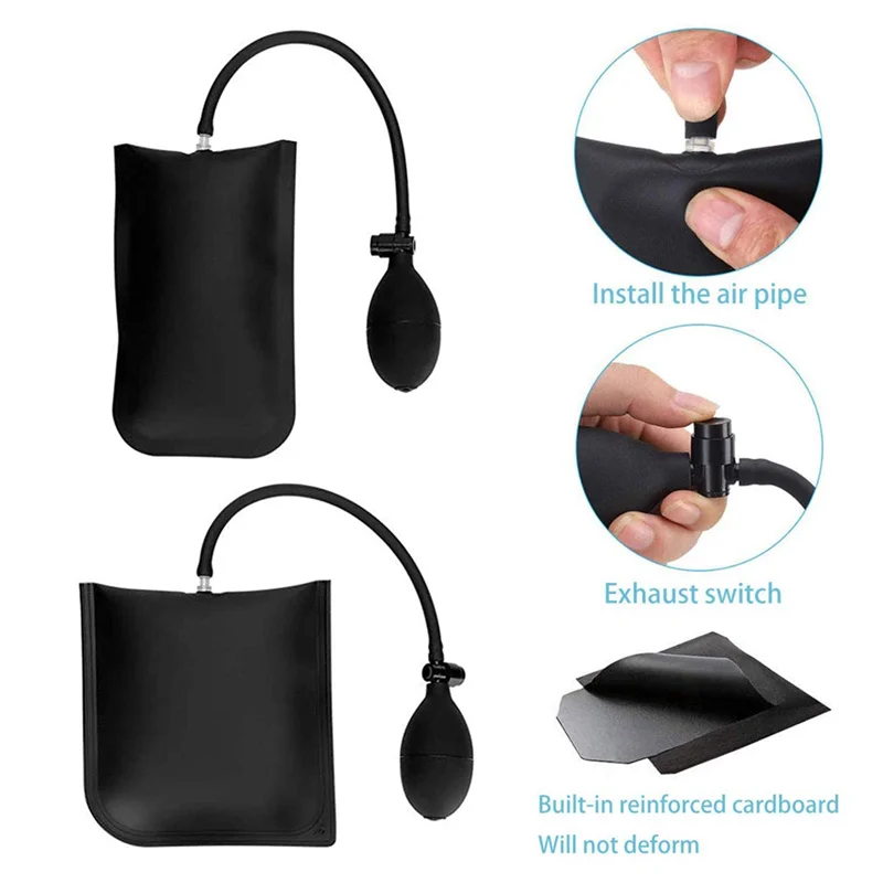 B47B-14 Pcs Lock Out Emergency Wedges Air Pump Universal Emergency Kit Trim Removal Tool Interior Trim Removal Kit For Vehicles