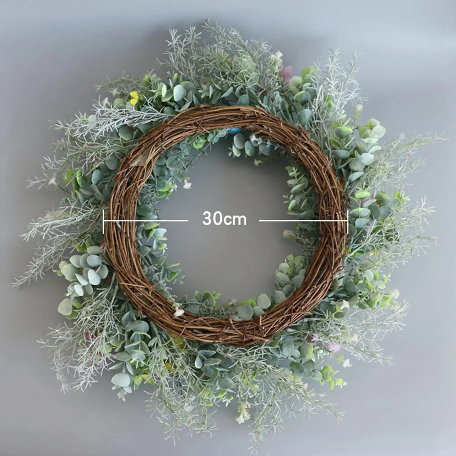 Easter Egg Wreath Easter Door Wreath for Front Door Farmhouse Indoor Outdoor image 3