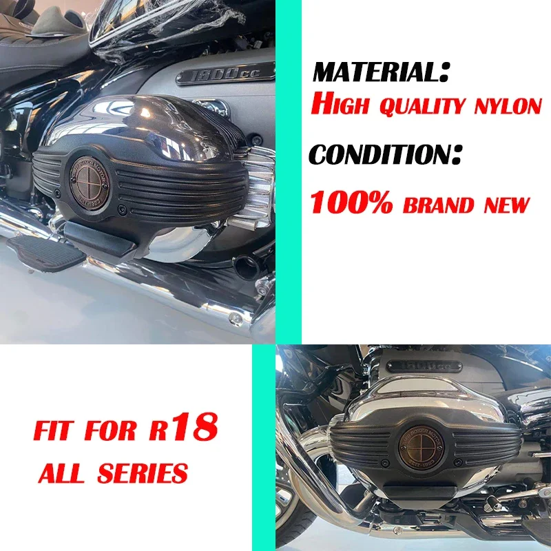 Fit For BMW R18 R18 B R18 Classic Transcontinental 2020-2023 Motorcycle Accessories Engine Protector Cover Cylinder Head Guards