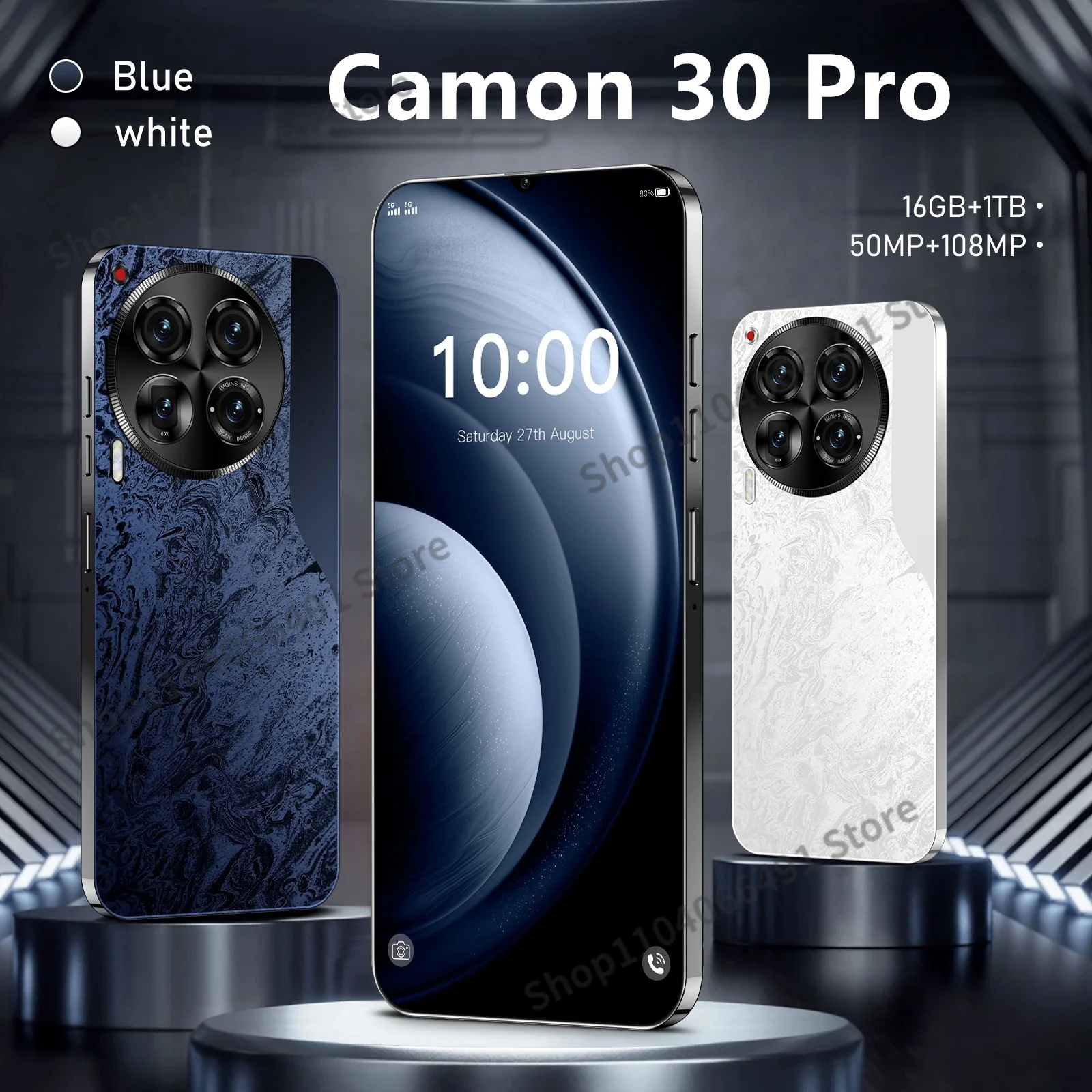 Camon 30 Premier smartphone android14 7.3'' HD 16GB+1TB 6800mAh Global Edition 5G Gaming Phone Dual SIM Phone Snapdragon 888