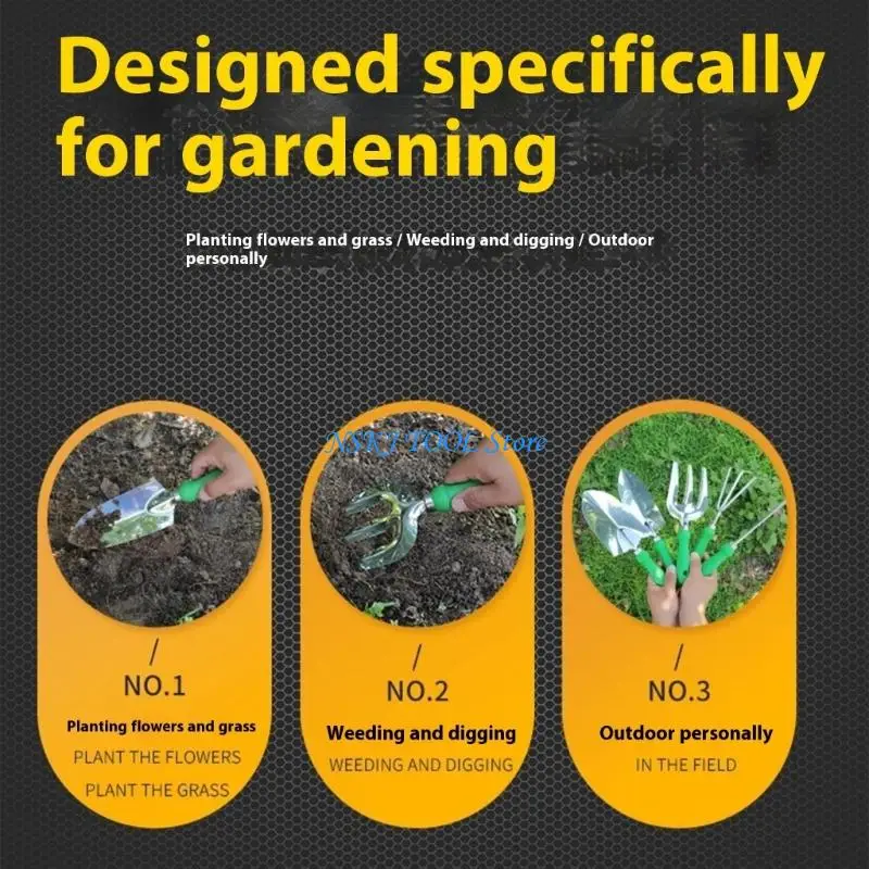 L8RC Ergonomic Handle Gardening Shovel Multifunctional Set For Yard Maintenance