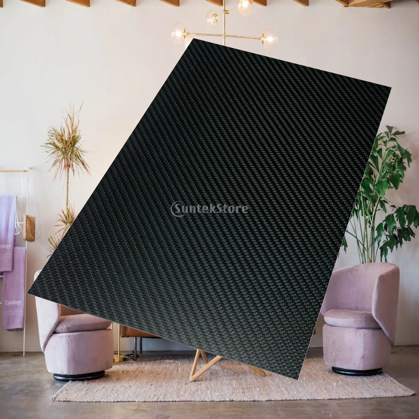Carbon Fiber Panel Sheets 15.75x19.69 Inch Plain Weave Hardness Board for Aircraft Chassis Model