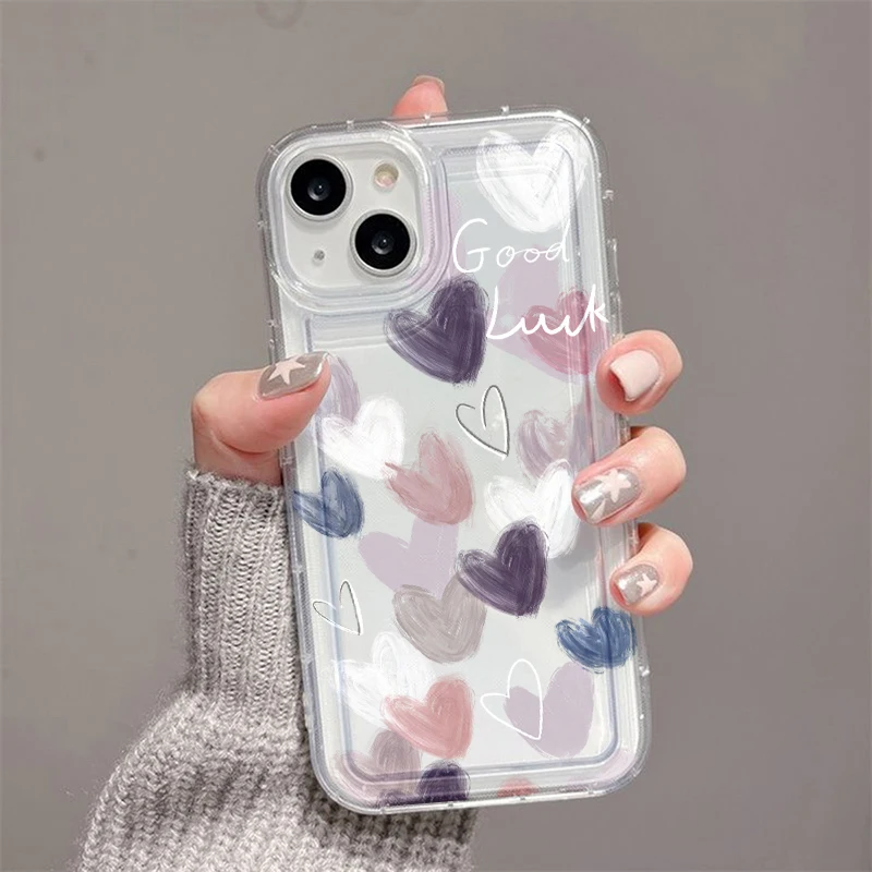 حافظة جرافيتي لوف لهاتف آيفون 16 16E 15 14 Plus 13 12 11 Pro Max X XS XR 7 8 Plus حافظة Funda Bumber Funda Coque 16 16E