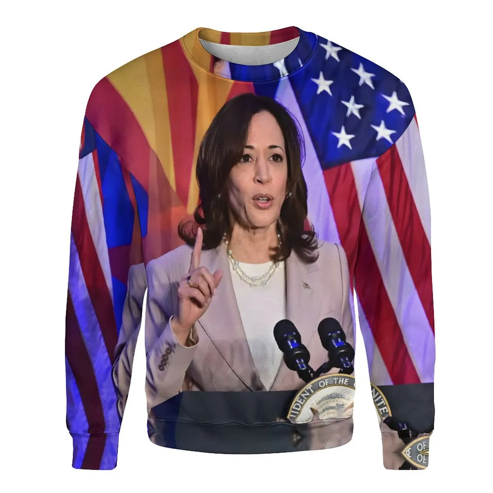 2024 Kamala Devi Harris Sweatshirt 3D Print Pullover Men Women Harris Fans Longsleeved Tops Vice-President Of The US Sweatshirts