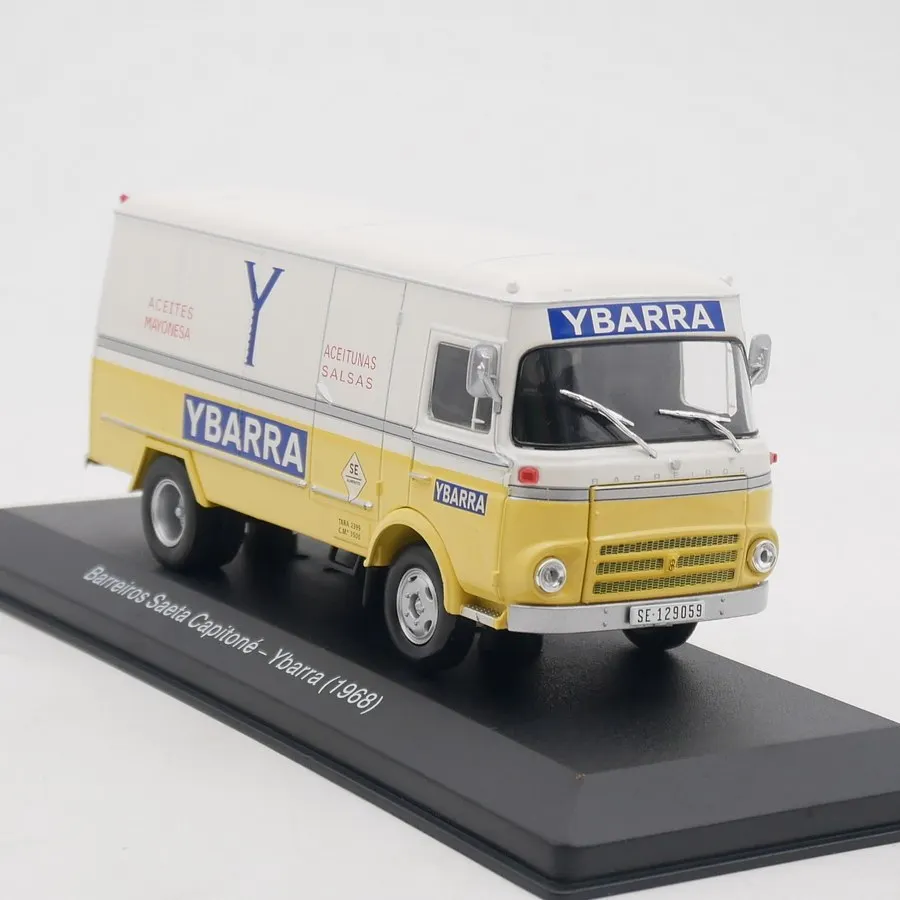 

Diecast Ixo 1:43 Scale Saeta Capitone 1968 Barreros Freight Van Alloy Car Model