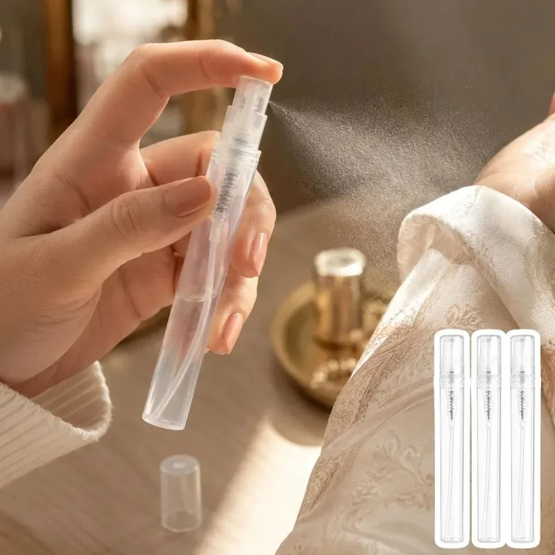 Portable Spray Bottles 2ml 3ml 5ml Refillable Fine Mist Atomizer Empty Travel Perfume Container Proof Transparent Plastic Sample