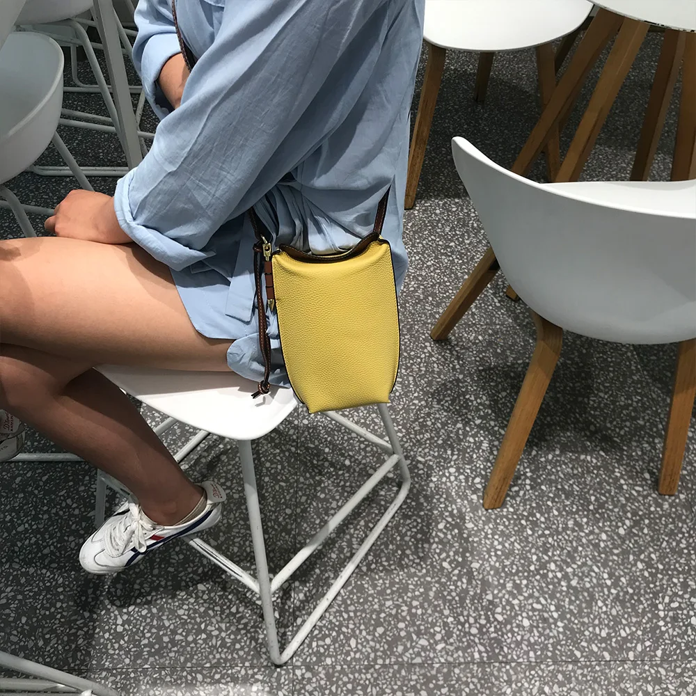 Genuine Leather Purses and Handbags Luxury Designer Crossbody Bags for Women Mobile Phone