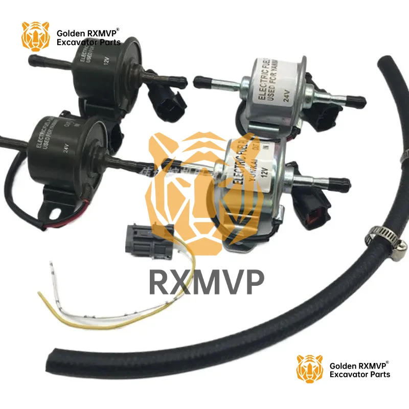 Excavator universal oil pump 12v24V electronic oil transfer pump yanmar Cummins Isuzu external diesel pump excavator accessories