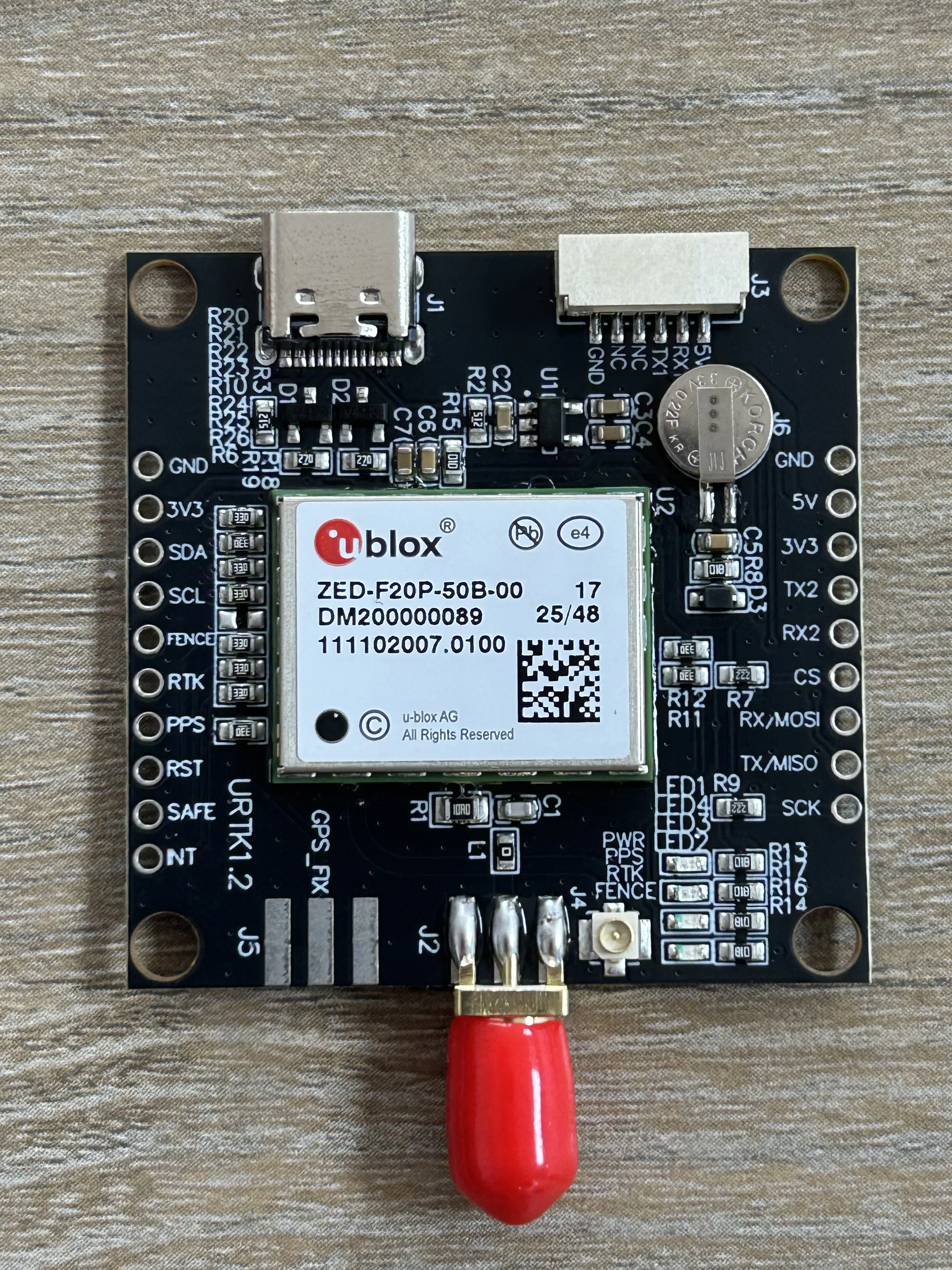 ZED-F20P  RTK Differential GPS Navigation Module Centimeter-Level Positioning Receiver  GNSS Board Supports L1 L2 L5