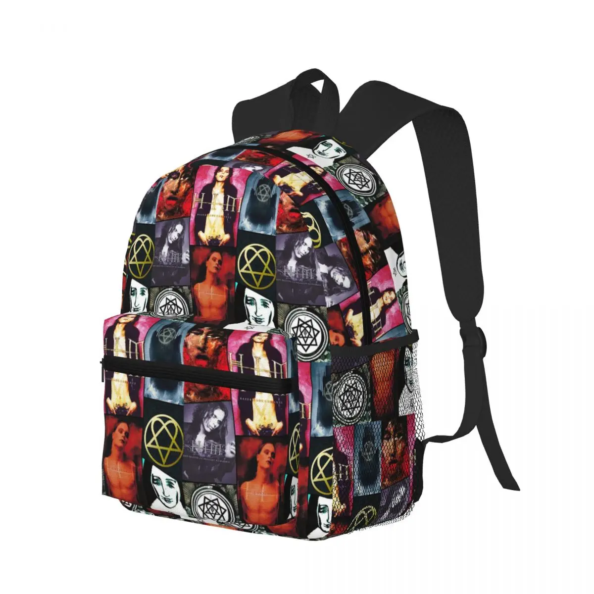 

Альбом Him Band Heartagram Ville Valo, крутой студенческий рюкзак, школьная сумка, походный дорожный рюкзак для мужчин и женщин, сумка для книг, сумки на плечо