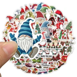 50PCS Christmas Dwarf Stickers Exquisite and Cute Santa Claus Account Material Phone Case Laptop Luggage Waterproof Stickers
